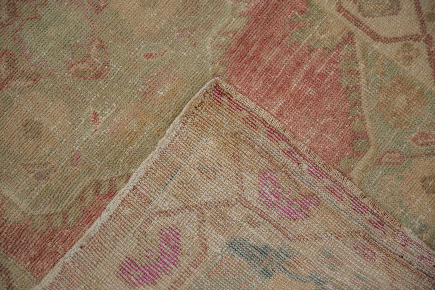 3x5 Vintage Distressed Oushak Rug