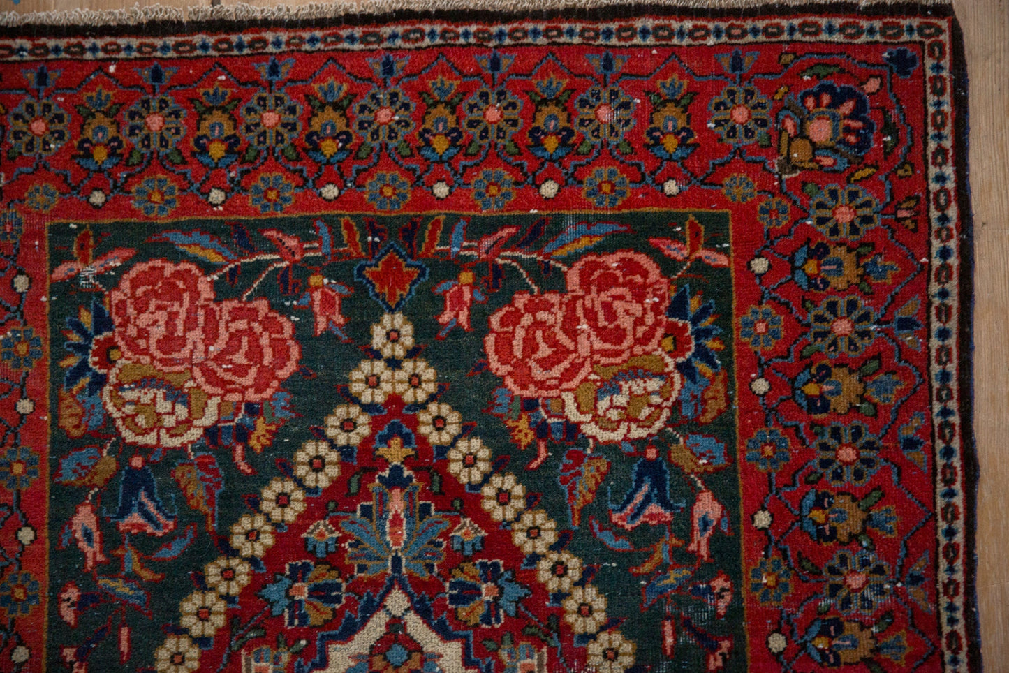 2x3 Vintage Fine Kashan Rug Mat