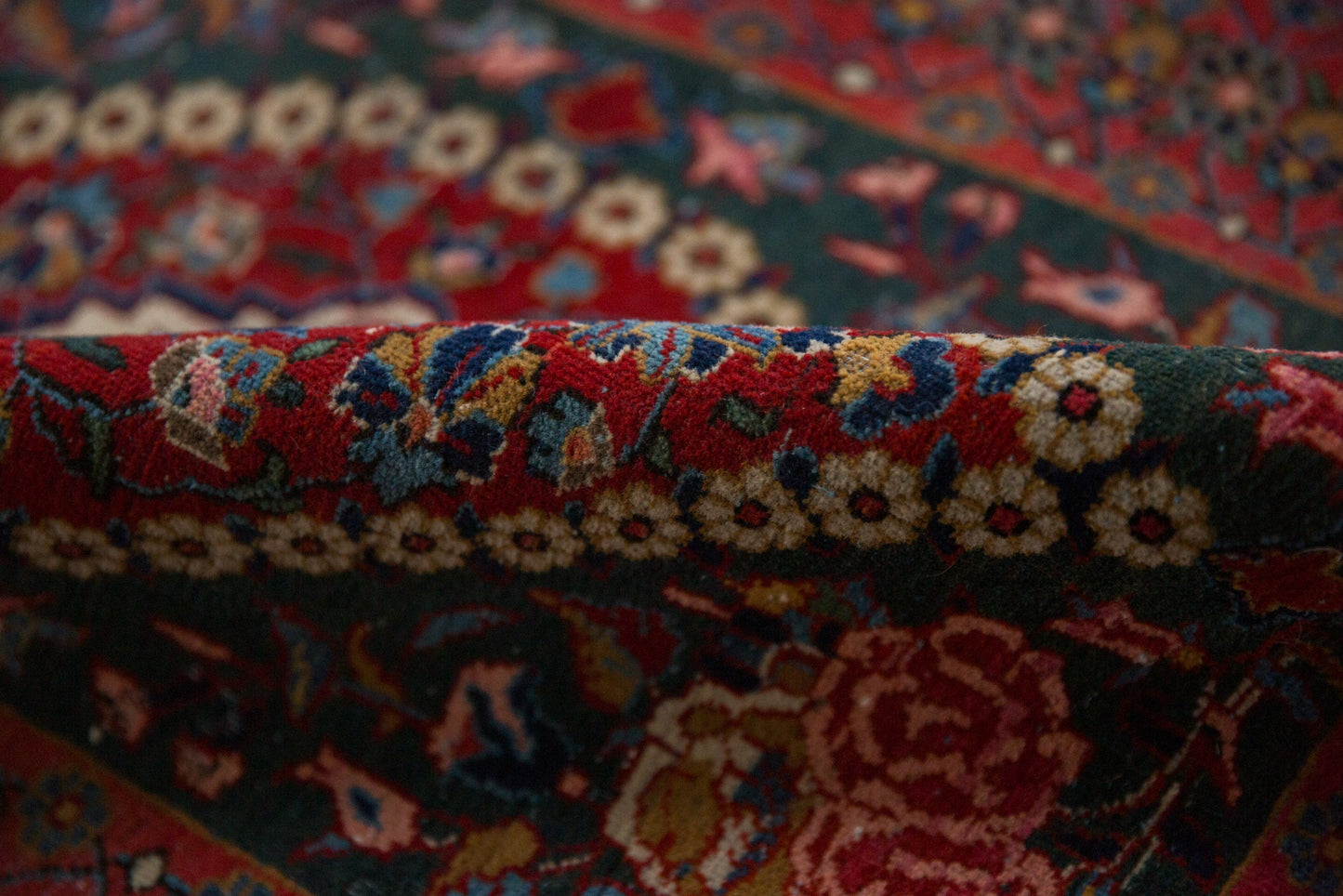 2x3 Vintage Fine Kashan Rug Mat