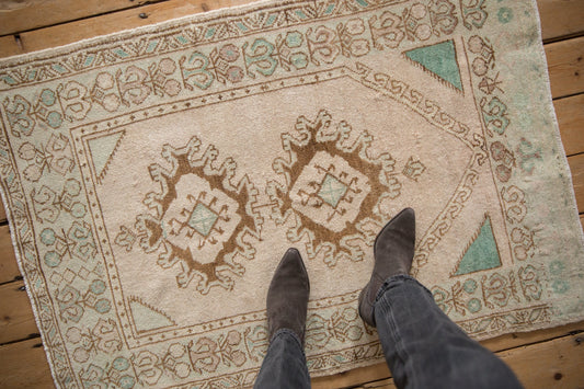 3x4.5 Vintage Distressed Oushak Rug