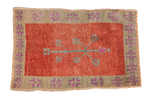 2x3.5 Vintage Distressed Oushak Rug