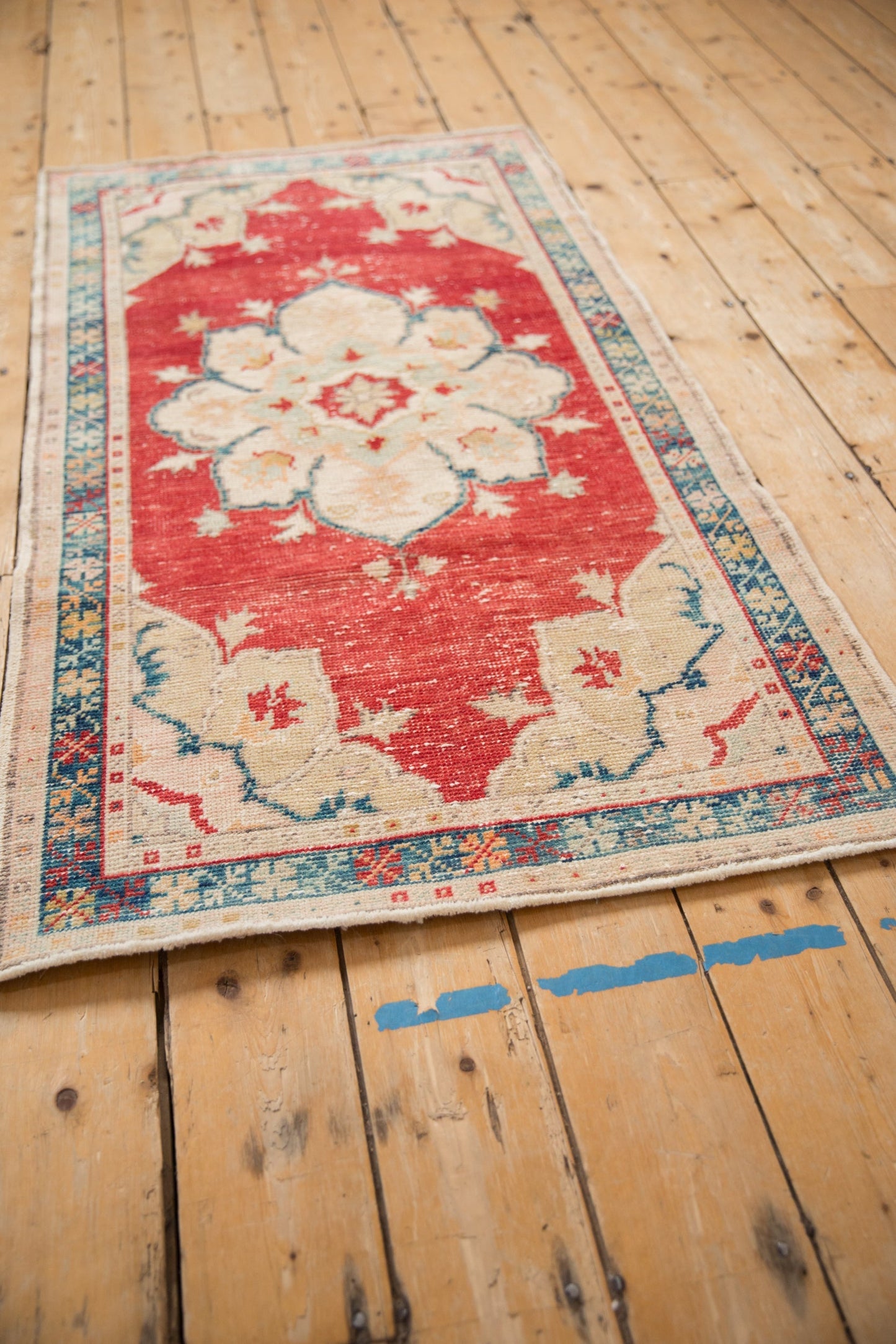 2.5x5 Vintage Distressed Oushak Rug Runner