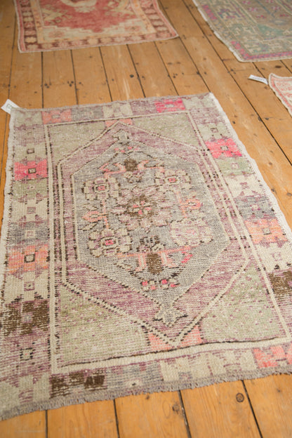 2.5x4 Vintage Distressed Oushak Rug