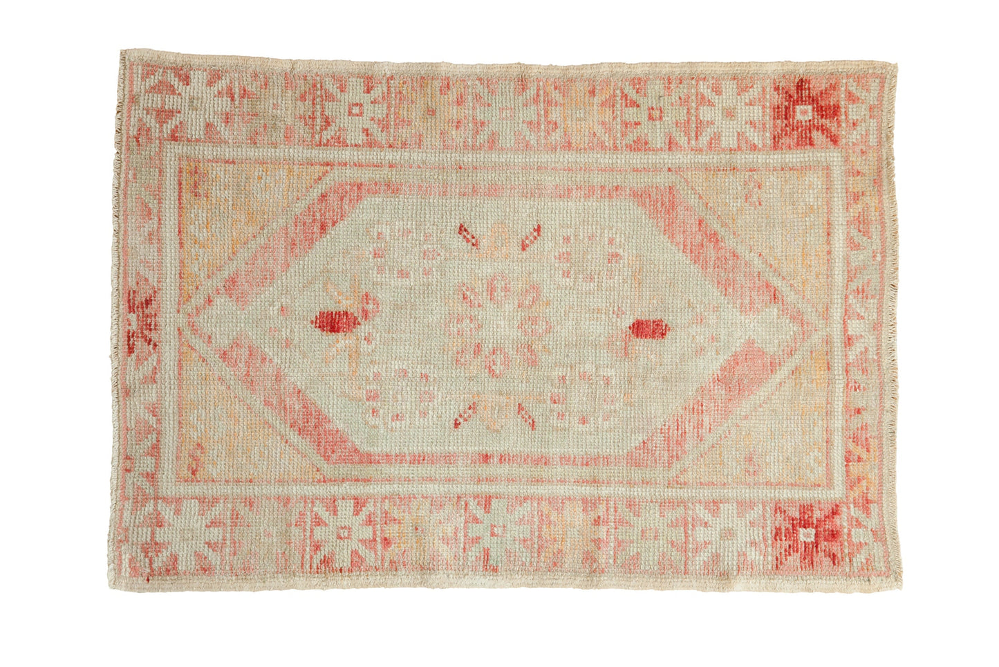 2.5x4 Vintage Distressed Oushak Rug