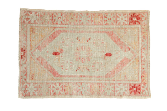 2.5x4 Vintage Distressed Oushak Rug