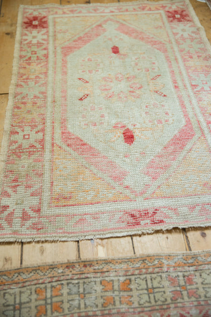 2.5x4 Vintage Distressed Oushak Rug