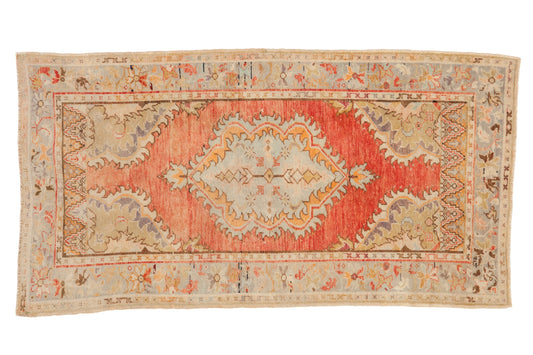 3x6 Vintage Distressed Oushak Rug Runner