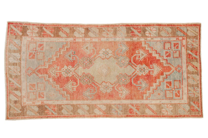 2.5x5 Vintage Distressed Oushak Rug Runner