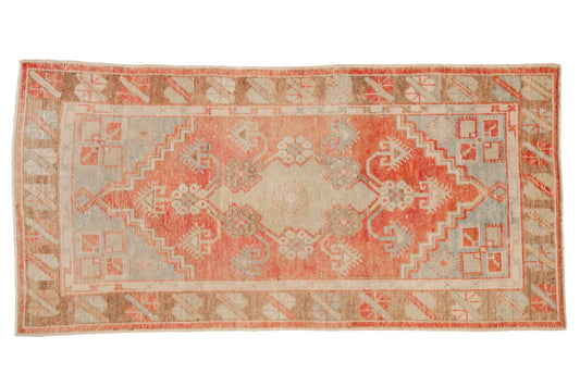 2.5x5 Vintage Distressed Oushak Rug Runner