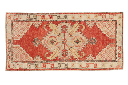 2.5x5.5 Vintage Distressed Oushak Rug Runner