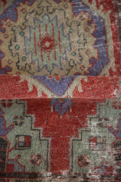 1.5x3.5 Vintage Distressed Oushak Rug Mat Runner