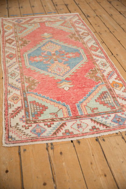 3x5.5 Vintage Distressed Oushak Rug