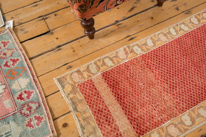 2x4 Vintage Distressed Oushak Rug Runner