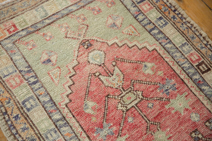 2.5x3 Vintage Distressed Oushak Square Rug