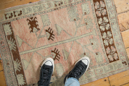 2.5x3.5 Vintage Distressed Oushak Rug