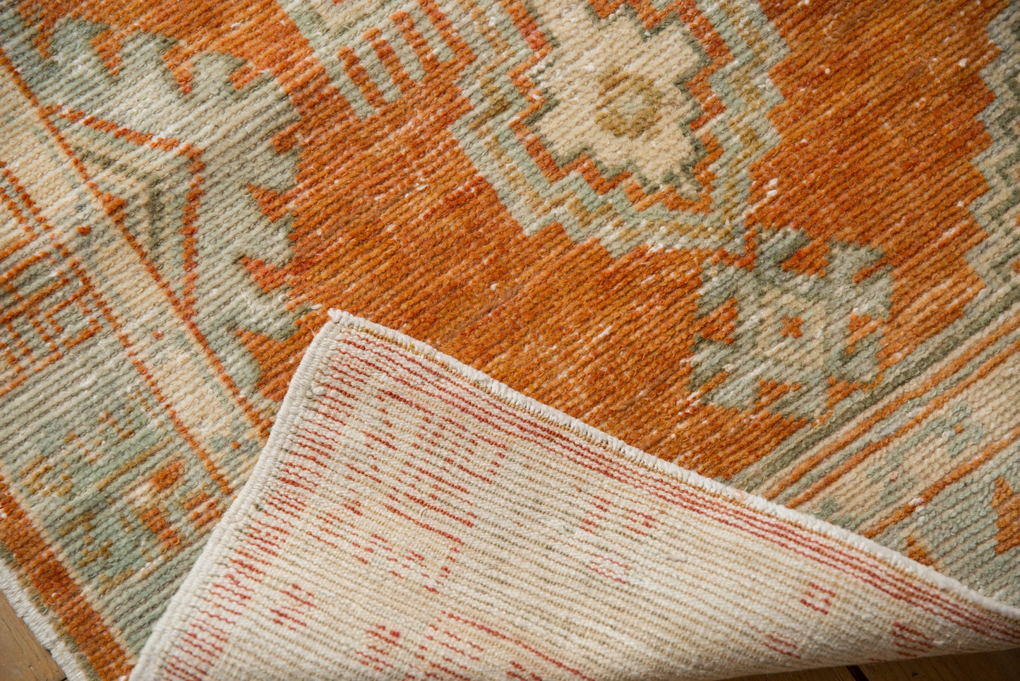 2.5x5.5 Vintage Distressed Oushak Rug Runner
