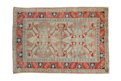 4x5.5 Vintage Distressed Anatolian Rug