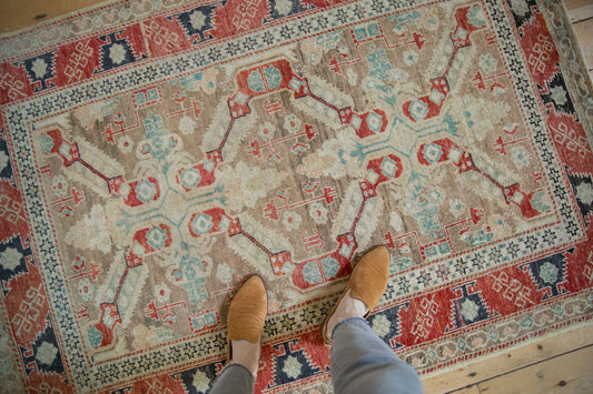 4x5.5 Vintage Distressed Anatolian Rug