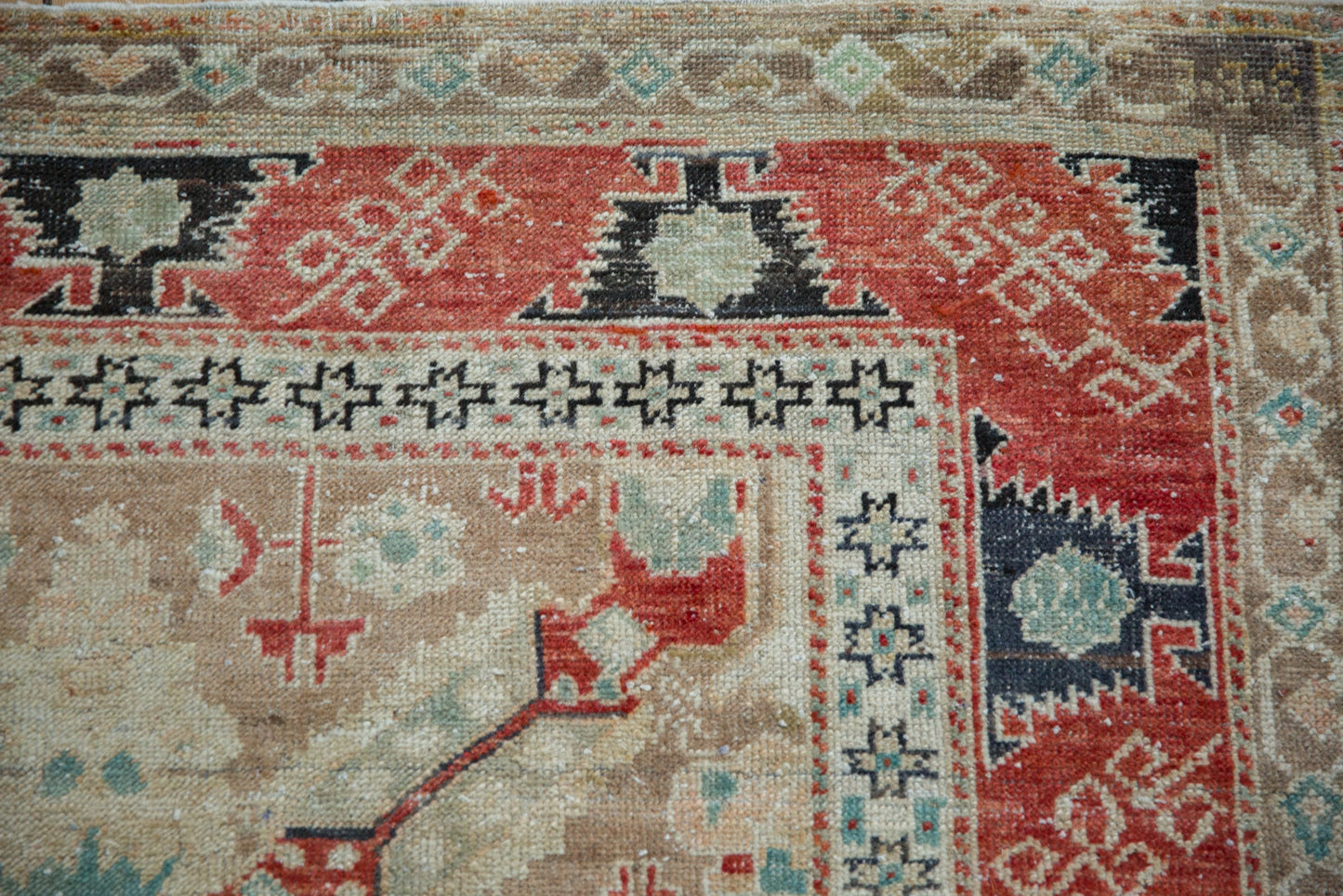 4x5.5 Vintage Distressed Anatolian Rug