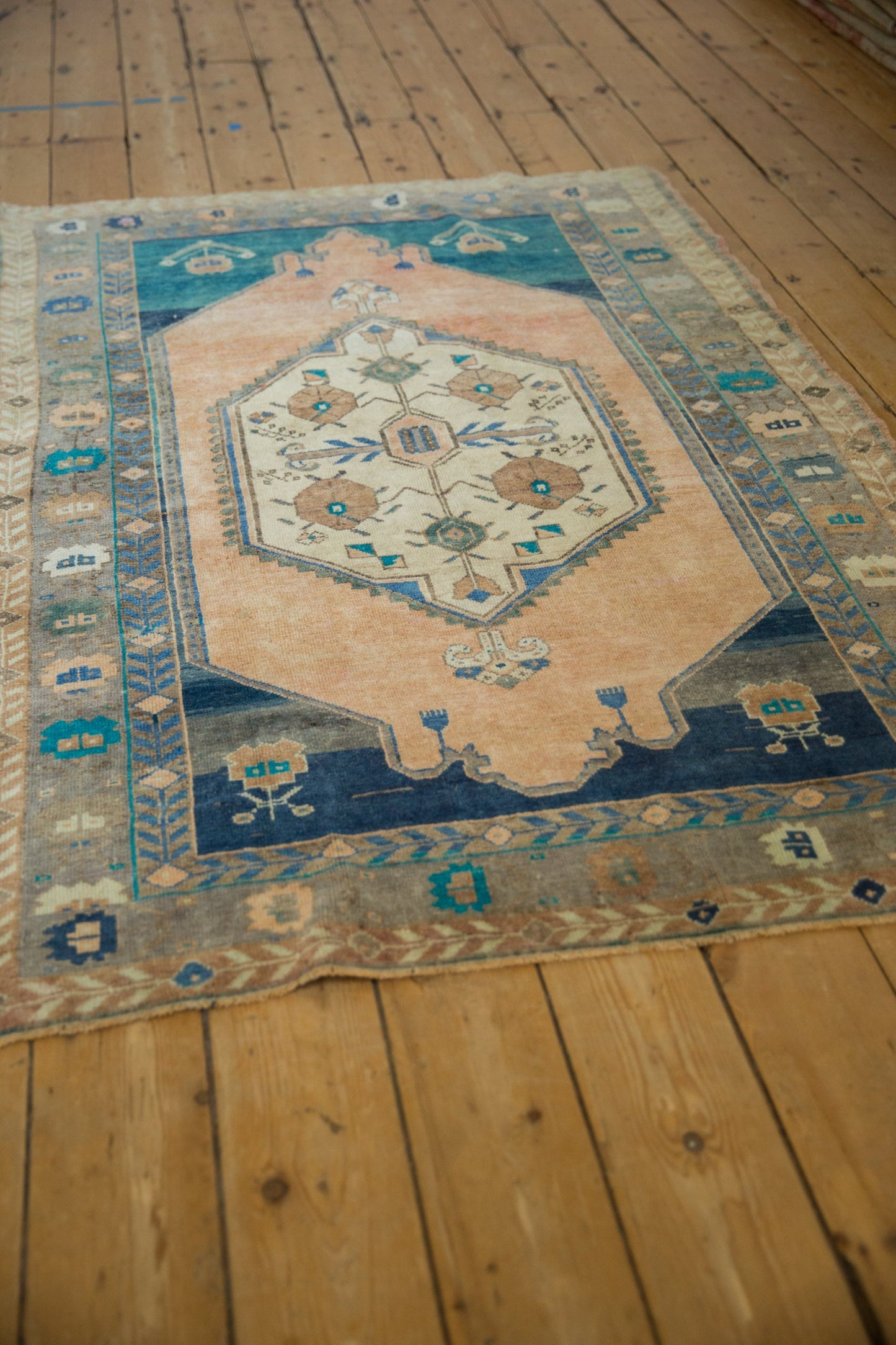 4x6 Vintage Distressed Oushak Rug