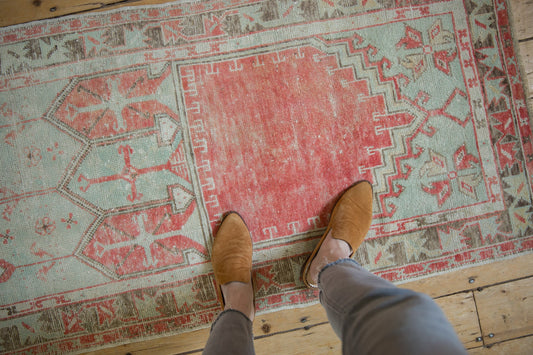 2.5x5 Vintage Distressed Oushak Rug Runner