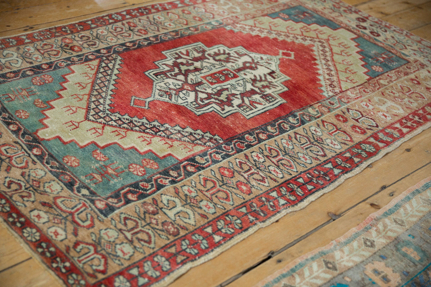 3.5x5.5 Vintage Distressed Anatolian Rug
