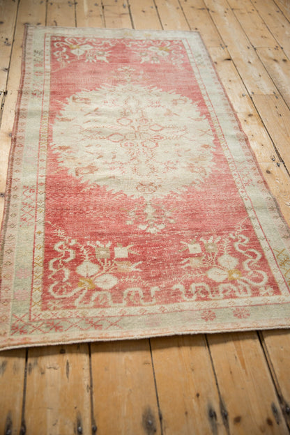 2.5x5.5 Vintage Distressed Oushak Rug Runner