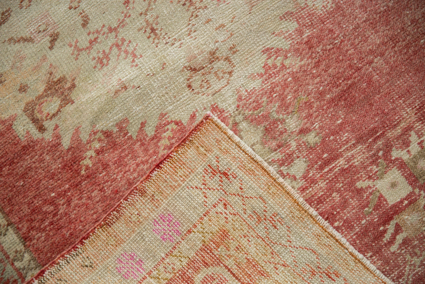 2.5x5.5 Vintage Distressed Oushak Rug Runner