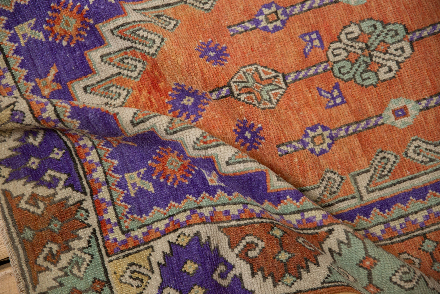 2.5x4 Vintage Distressed Oushak Rug