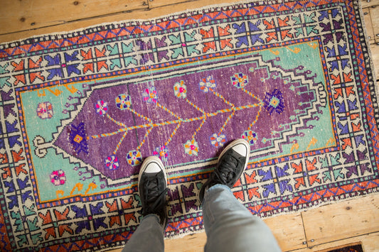 2.5x5 Vintage Distressed Oushak Rug Runner