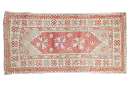 2.5x5 Vintage Distressed Oushak Rug Runner