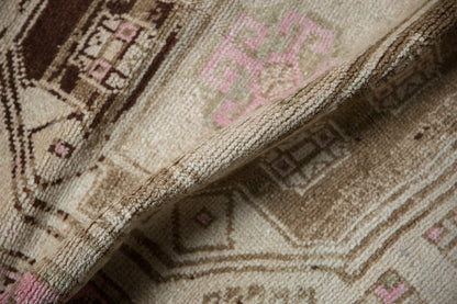 2.5x5.5 Vintage Distressed Kurd Rug Runner