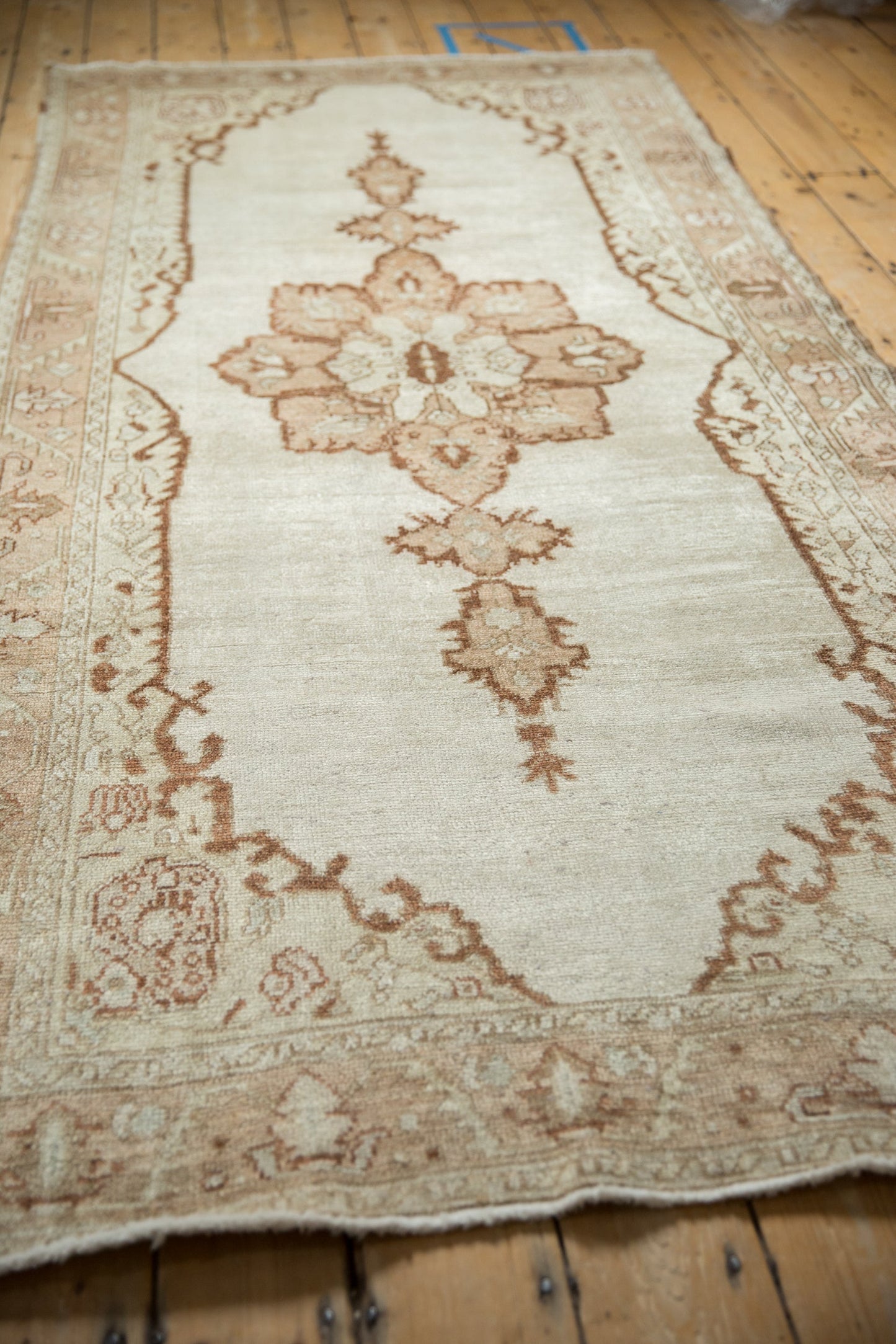 4x9 Vintage Distressed Oushak Rug Runner