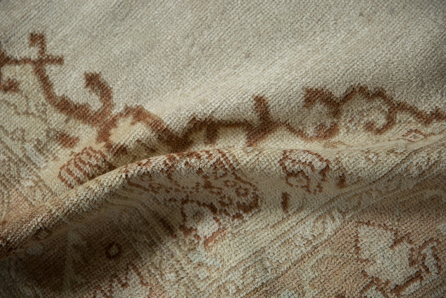 4x9 Vintage Distressed Oushak Rug Runner