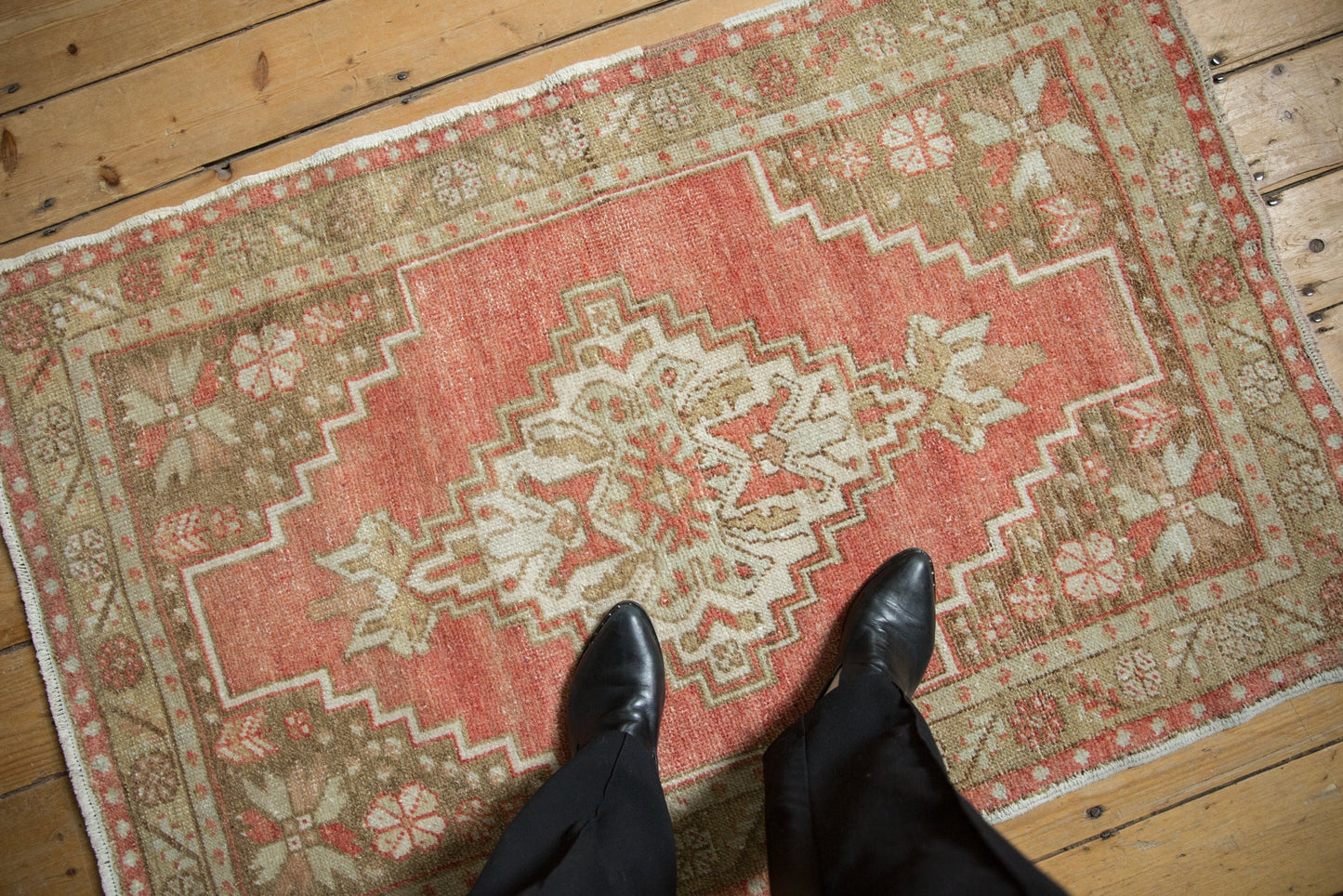 3x4.5 Vintage Distressed Oushak Rug