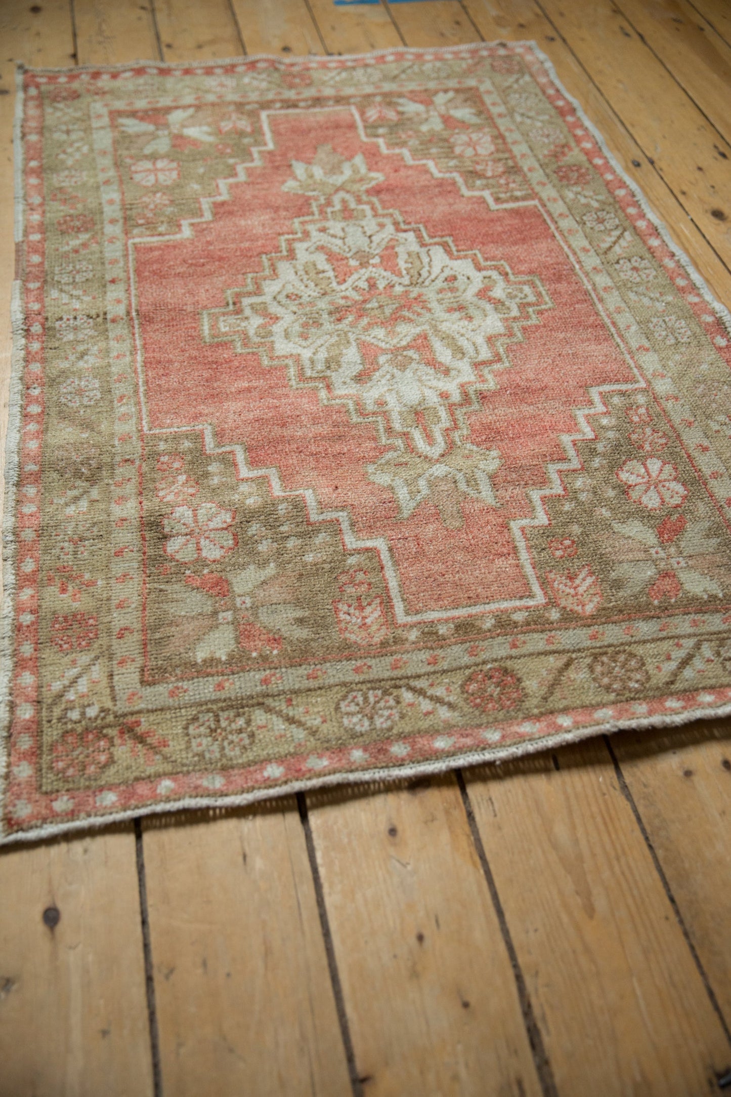 3x4.5 Vintage Distressed Oushak Rug