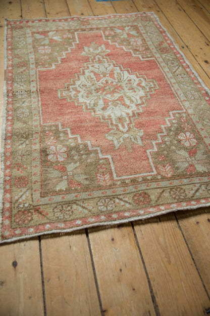 3x4.5 Vintage Distressed Oushak Rug