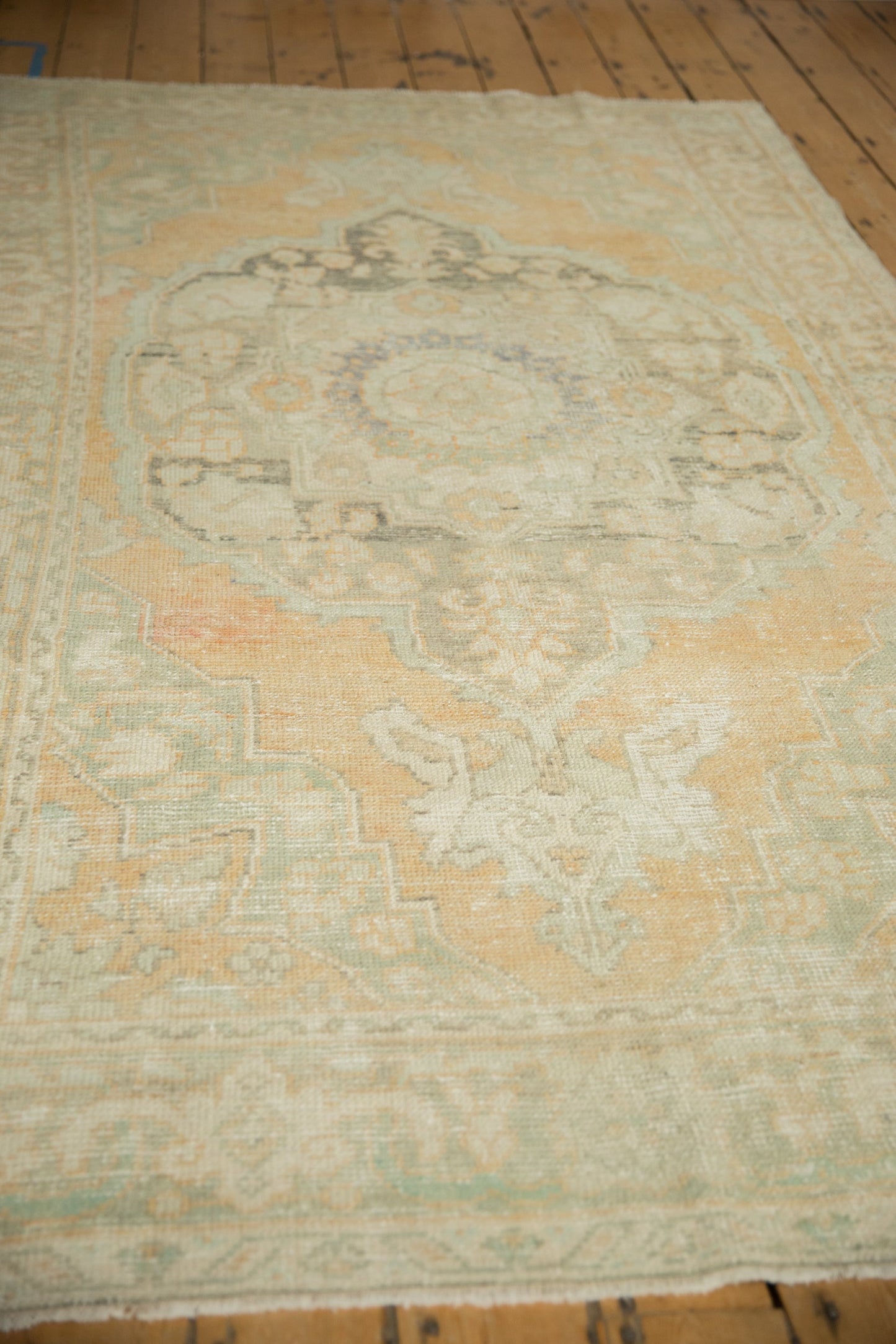 5x8.5 Vintage Distressed Oushak Carpet