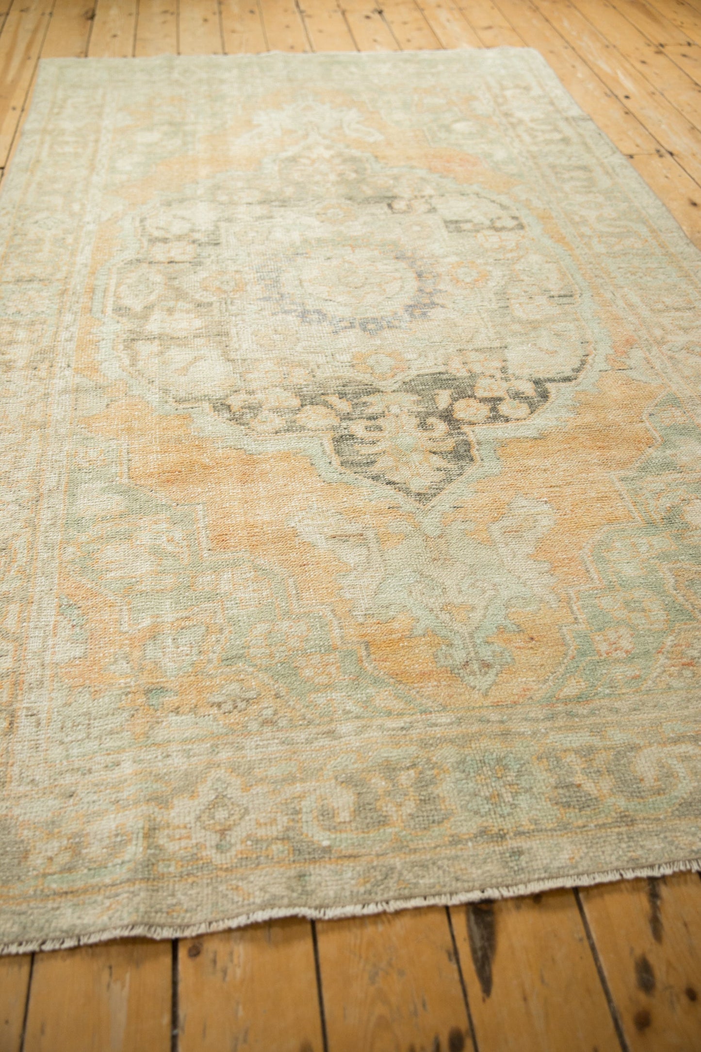 5x8.5 Vintage Distressed Oushak Carpet