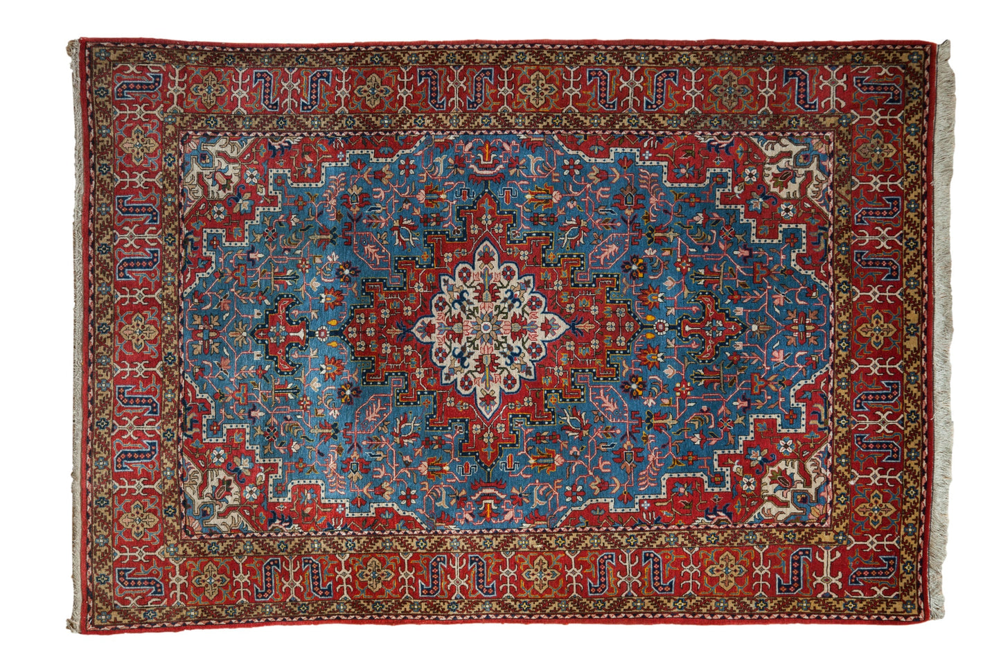 4.5x6.5 Vintage Qom Rug