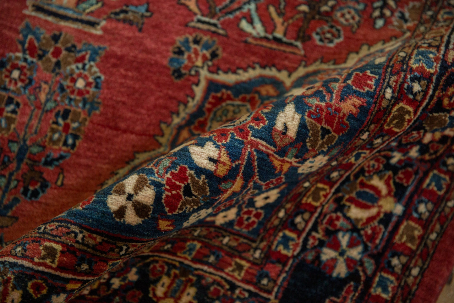 4.5x7 Vintage Sarouk Rug