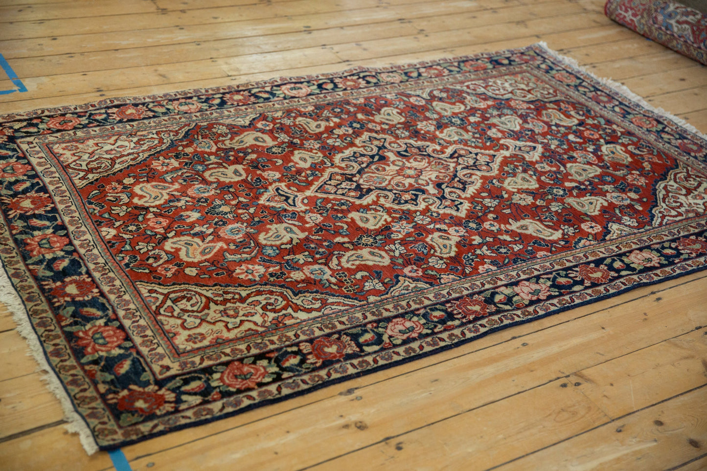 4x7 Vintage Sarouk Rug