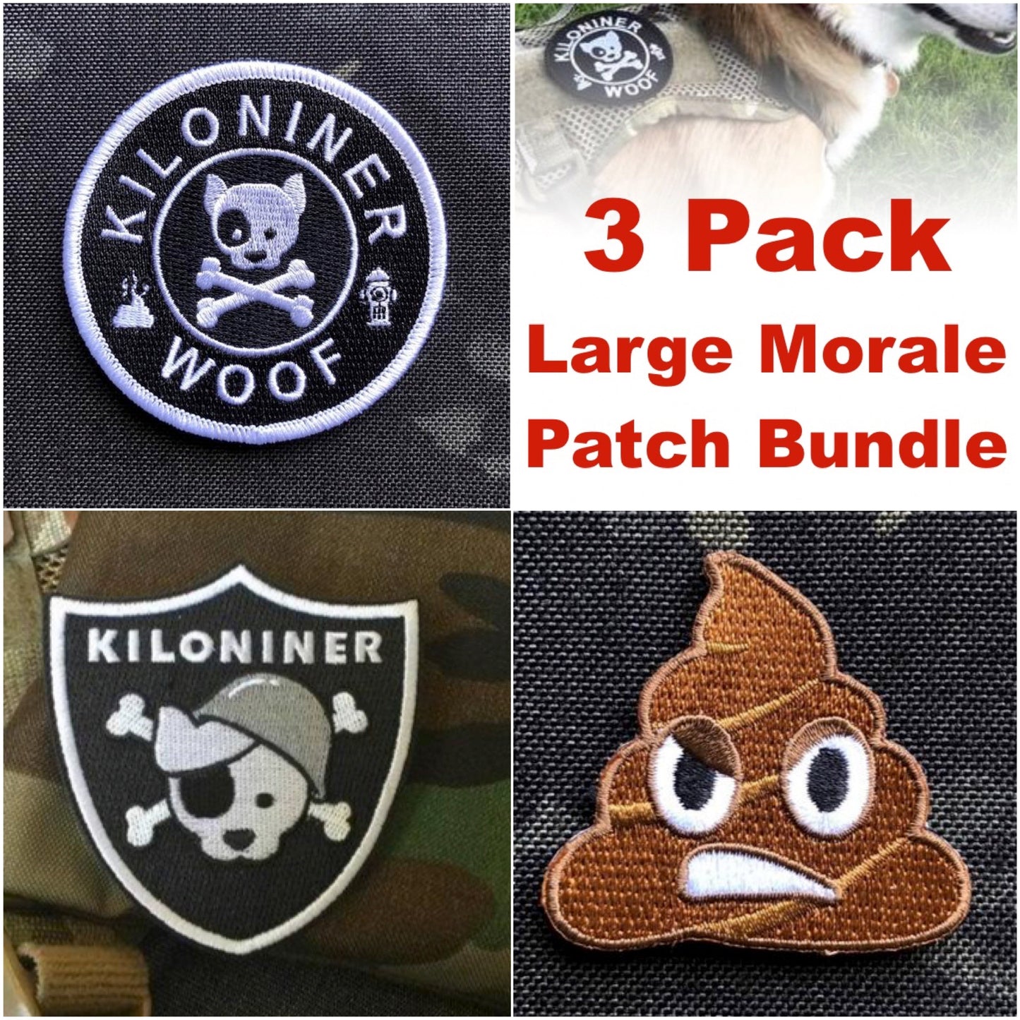3 Pack - Large Morale Patches