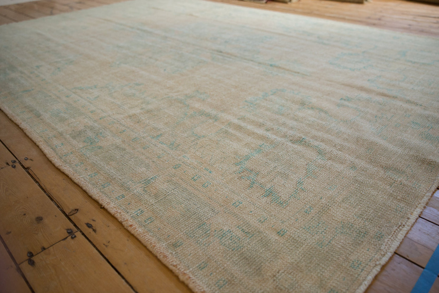 6.5x10 Vintage Distressed Oushak Carpet