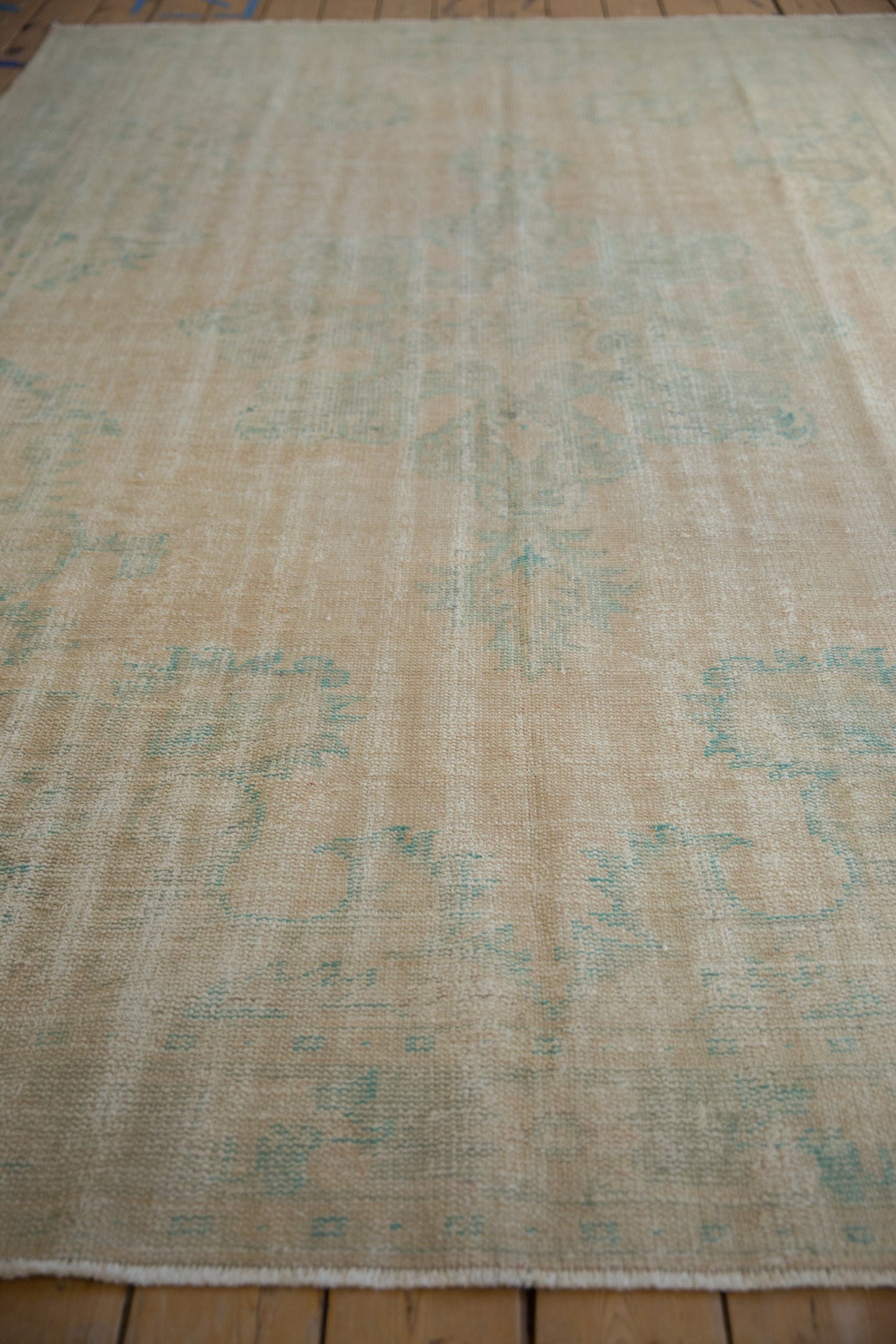 6.5x10 Vintage Distressed Oushak Carpet