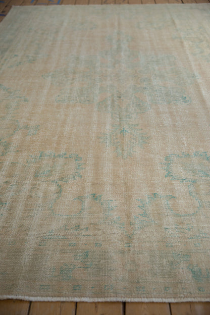 6.5x10 Vintage Distressed Oushak Carpet