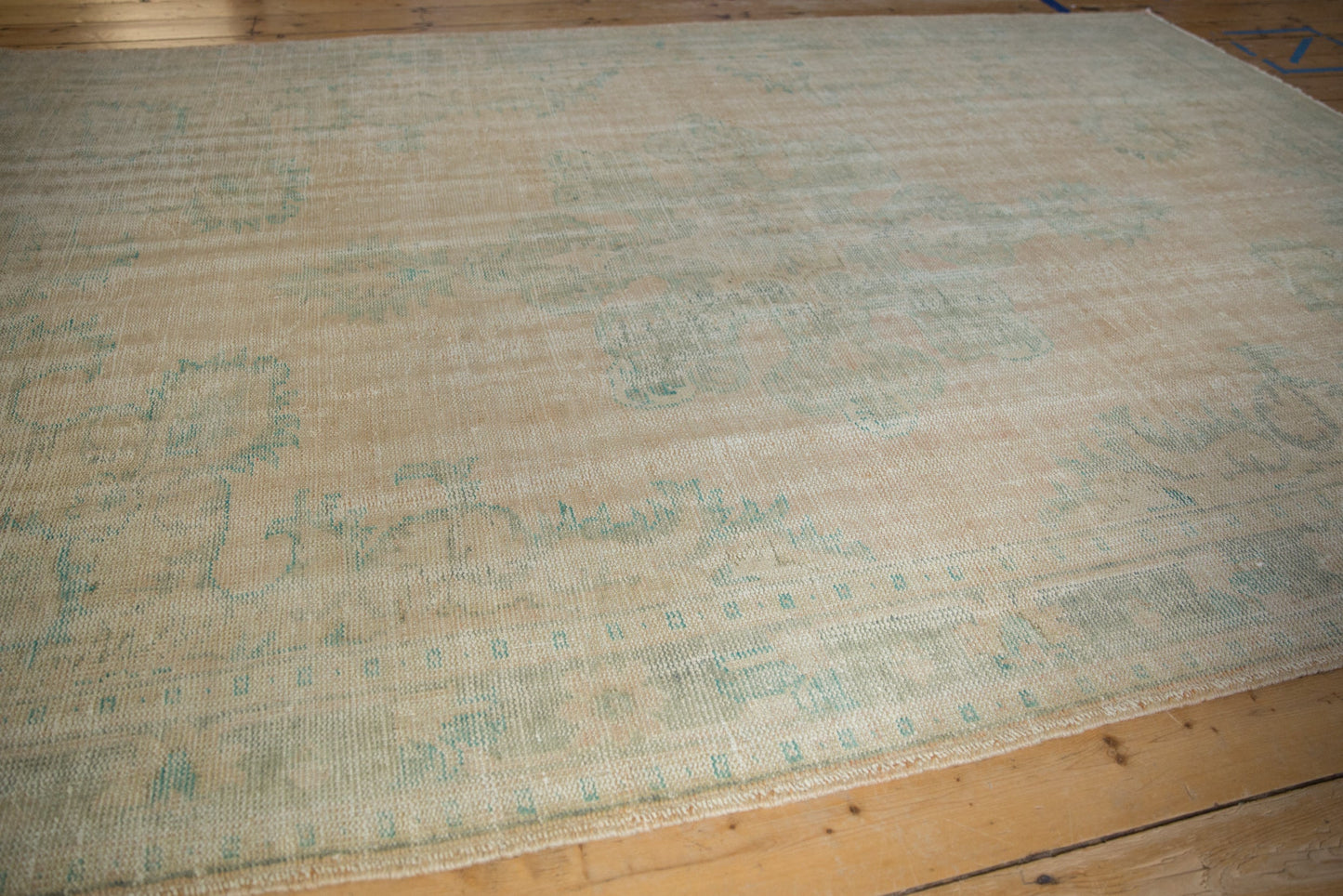 6.5x10 Vintage Distressed Oushak Carpet