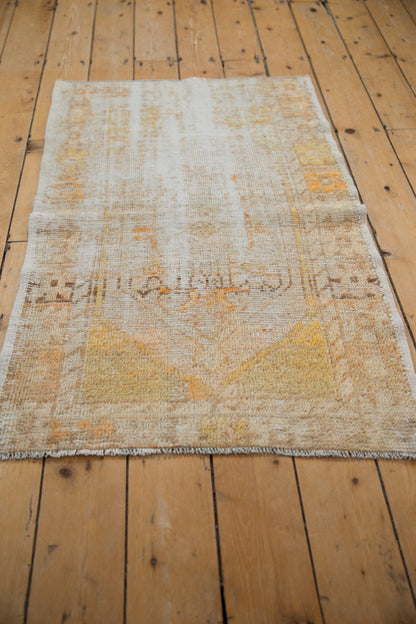 2.5x4 Vintage Distressed Oushak Rug