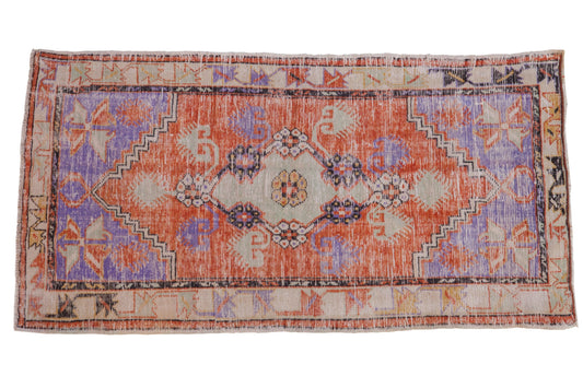 3x6 Vintage Distressed Oushak Rug Runner
