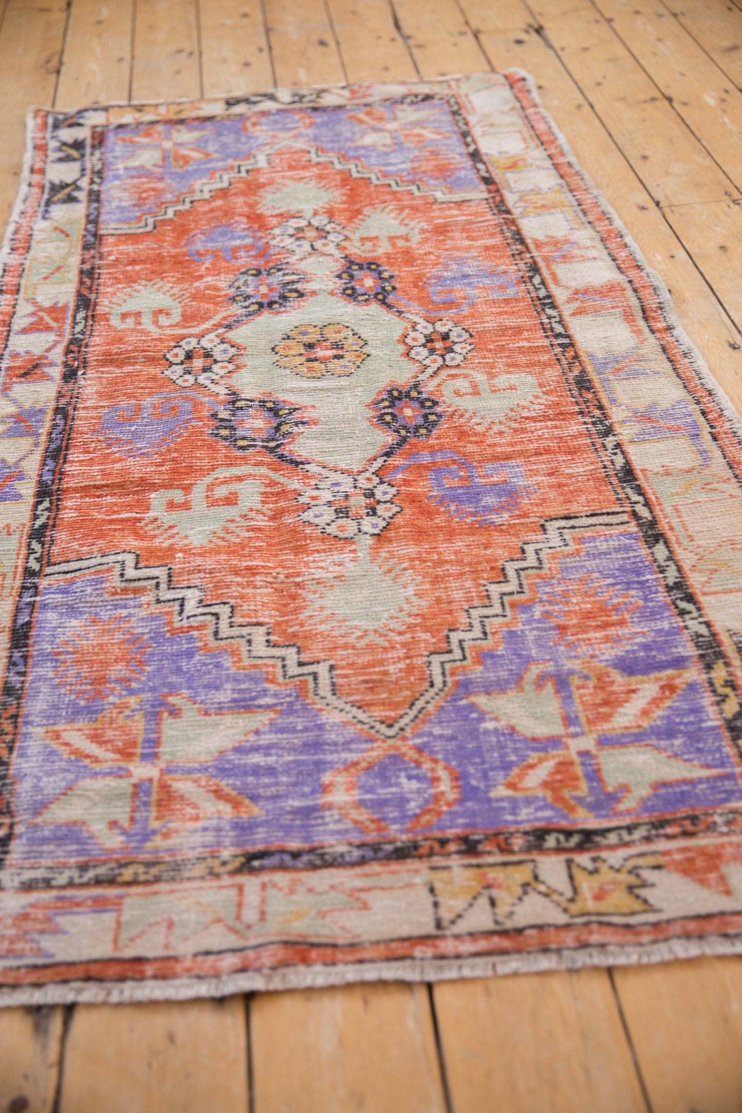 3x6 Vintage Distressed Oushak Rug Runner